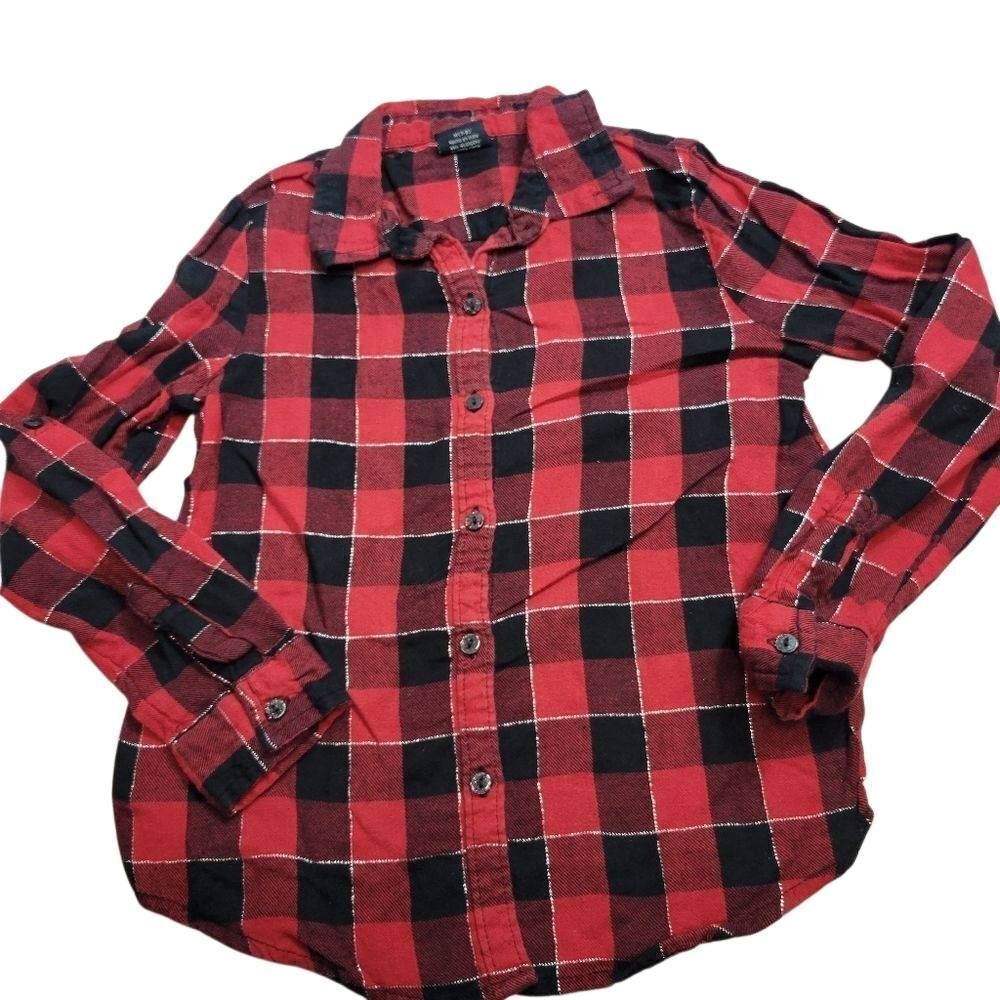 Faded Glory plaid shirt M7/8